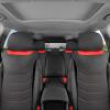 imageMotor Trend LuxeFit Gray Seat Covers for Cars Trucks Van SUV 2 Pack Premium Faux Leather Easy to Install Automotive Seat Covers with Storage Pockets Fits Most VehiclesRed