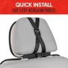 imageMotor Trend LuxeFit Gray Seat Covers for Cars Trucks Van SUV 2 Pack Premium Faux Leather Easy to Install Automotive Seat Covers with Storage Pockets Fits Most VehiclesBeige