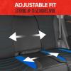 imageMotor Trend LuxeFit Gray Seat Covers for Cars Trucks Van SUV 2 Pack Premium Faux Leather Easy to Install Automotive Seat Covers with Storage Pockets Fits Most VehiclesBlue