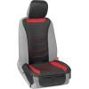imageMotor Trend LuxeFit Gray Seat Covers for Cars Trucks Van SUV 2 Pack Premium Faux Leather Easy to Install Automotive Seat Covers with Storage Pockets Fits Most VehiclesBlackRed