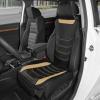 imageMotor Trend LuxeFit Gray Seat Covers for Cars Trucks Van SUV 2 Pack Premium Faux Leather Easy to Install Automotive Seat Covers with Storage Pockets Fits Most VehiclesBeige