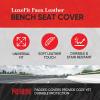 imageMotor Trend LuxeFit Gray Seat Covers for Cars Trucks Van SUV 2 Pack Premium Faux Leather Easy to Install Automotive Seat Covers with Storage Pockets Fits Most VehiclesSolid Black
