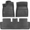 imageMotor Trend 3D Contour Fit Front ampamp Rear Floor Mats for 20172024 Tesla Model 3 Liners Odorless All Weather Protection