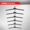 imageFlexBlade Premium Beam Wiper Blade  50 Longer Life HighGrade Natural Rubber 45 Degree Precision Cut 18 inch16  24 Inch 2 Pack for Front Windshield