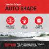 imageMotor Trend  AS312RD Front Windshield Sun Shade  Jumbo Accordion Folding Auto Sunshade for Car Truck SUV  Blocks UV Rays Sun Visor Protector  Keeps Your Vehicle Cool  66 x 27 Inch RedGray