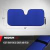 imageMotor Trend Accordion Black Car Windshield Sun Shade  Car Sun Visor Sun Shade for Car Windshield  Car Window Shades for SUV ampamp Truck  Dash Cover Sun Protection Window Shade Accessories  58quot x 24quotBlue