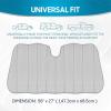imageMotor Trend Accordion Black Car Windshield Sun Shade  Car Sun Visor Sun Shade for Car Windshield  Car Window Shades for SUV ampamp Truck  Dash Cover Sun Protection Window Shade Accessories  58quot x 24quotSilver Glitter