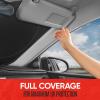 imageMotor Trend PopUp Car Windshield Sun Shade  Foldable Sun Shade with Storage Bag Collapsible Sun Visor  Portable Sunshade Medium 65 x 33 inchesSmall