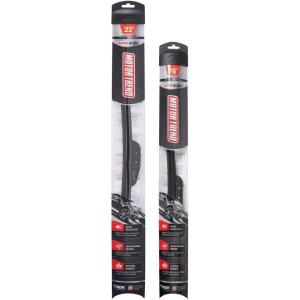 imageFlexBlade Premium Beam Wiper Blade  50 Longer Life HighGrade Natural Rubber 45 Degree Precision Cut 18 inch16  22 Inch 2 Pack for Front Windshield