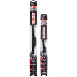imageFlexBlade Premium Beam Wiper Blade  50 Longer Life HighGrade Natural Rubber 45 Degree Precision Cut 18 inch16  24 Inch 2 Pack for Front Windshield