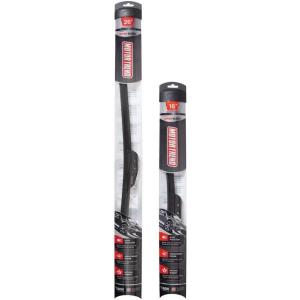 imageFlexBlade Premium Beam Wiper Blade  50 Longer Life HighGrade Natural Rubber 45 Degree Precision Cut 18 inch16  26 Inch 2 Pack for Front Windshield