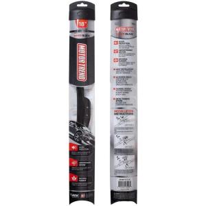 imageFlexBlade Premium Beam Wiper Blade  50 Longer Life HighGrade Natural Rubber 45 Degree Precision Cut 18 inch18  18 Inch 2 Pack for Front Windshield