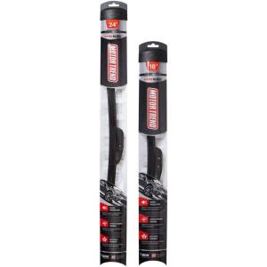 imageFlexBlade Premium Beam Wiper Blade  50 Longer Life HighGrade Natural Rubber 45 Degree Precision Cut 18 inch18  24 Inch 2 Pack for Front Windshield