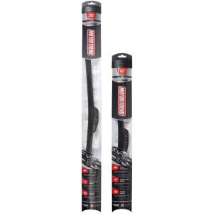 imageFlexBlade Premium Beam Wiper Blade  50 Longer Life HighGrade Natural Rubber 45 Degree Precision Cut 18 inch18  26 Inch 2 Pack for Front Windshield