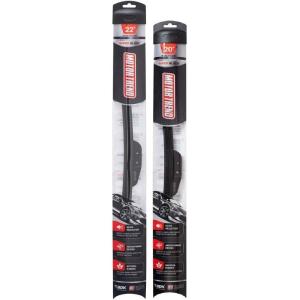 imageFlexBlade Premium Beam Wiper Blade  50 Longer Life HighGrade Natural Rubber 45 Degree Precision Cut 18 inch20  22 Inch 2 Pack for Front Windshield