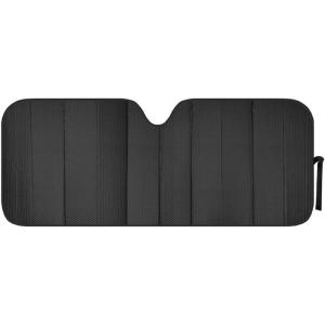 imageMotor Trend Accordion Black Car Windshield Sun Shade  Car Sun Visor Sun Shade for Car Windshield  Car Window Shades for SUV ampamp Truck  Dash Cover Sun Protection Window Shade Accessories  58quot x 24quotBlack
