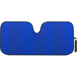 imageMotor Trend Accordion Black Car Windshield Sun Shade  Car Sun Visor Sun Shade for Car Windshield  Car Window Shades for SUV ampamp Truck  Dash Cover Sun Protection Window Shade Accessories  58quot x 24quotBlue