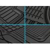 imageMotor Trend 2Piece Premium All Weather Rubber Floor Mats for Cars SUVs Trucks Heavy Duty Universal Fit Trim To Fit Protection 2 Front Floor MatsBlack