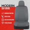 imageMotor Trend AquaShield Waterproof Front Seat Covers Pink Seat Covers for Cars  Neoprene Front Car Seat Cover SUV Seat Covers Protector  Car Interior Cover for Auto Trucks ampamp Dog OwnersSolid Gray