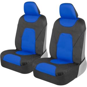 imageMotor Trend AquaShield Waterproof Front Seat Covers Pink Seat Covers for Cars  Neoprene Front Car Seat Cover SUV Seat Covers Protector  Car Interior Cover for Auto Trucks ampamp Dog OwnersBlue