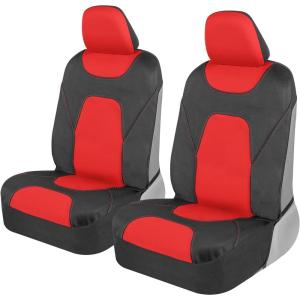 imageMotor Trend AquaShield Waterproof Front Seat Covers Pink Seat Covers for Cars  Neoprene Front Car Seat Cover SUV Seat Covers Protector  Car Interior Cover for Auto Trucks ampamp Dog OwnersRed