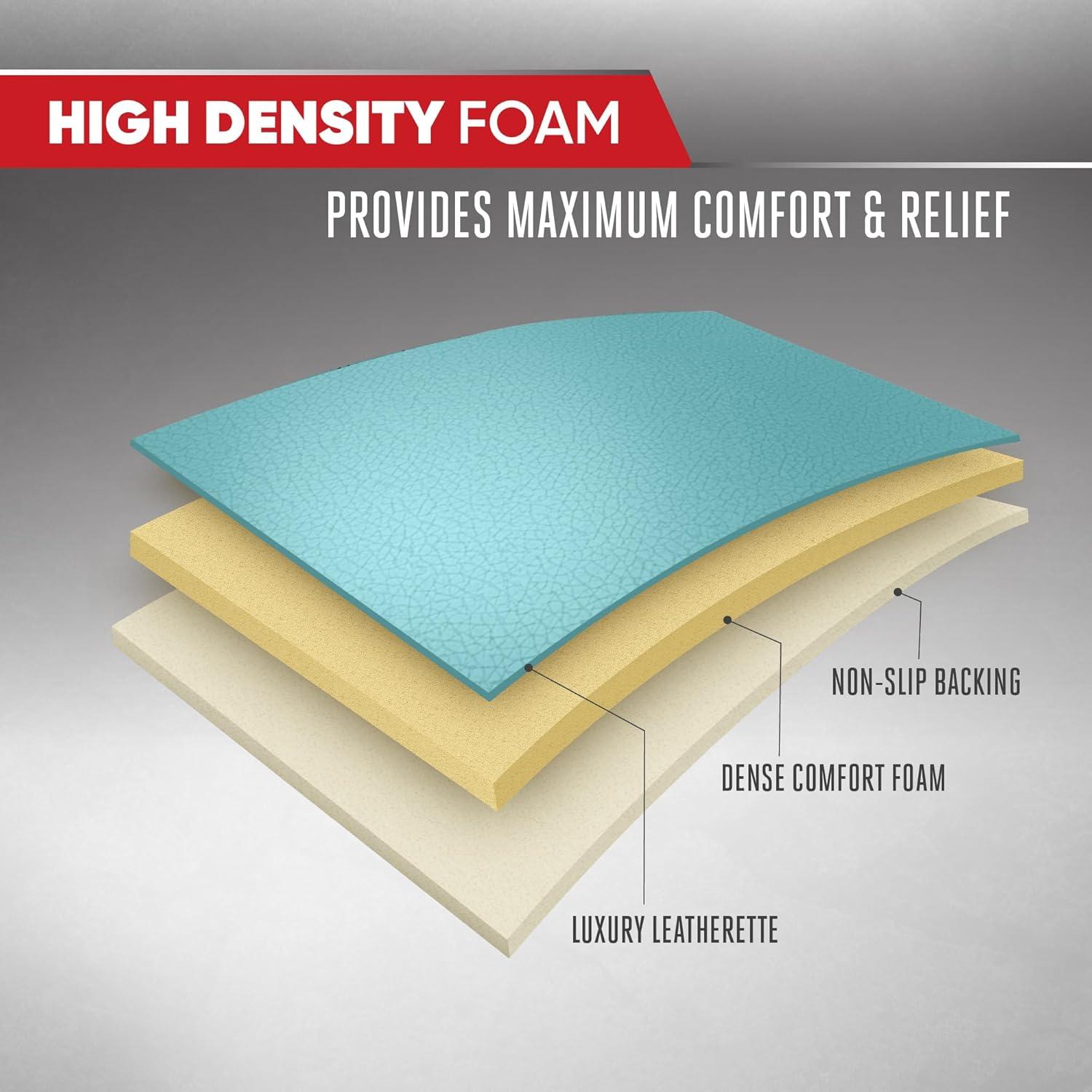 imageMotor Trend Seat Covers for Cars Trucks SUV Faux Leather 2Pack Blue Padded Car Seat Covers with Storage Pockets Premium Interior Car Seat CoverMint