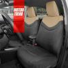 imageMotor Trend Premium LuxeSport Blue Car Seat Covers for Front Seats 2 Pack  Automotive Seat Protectors with Comfortable Mesh Back ampamp Faux Leather Headrest Interior Covers for Car Truck Van SUVBeige
