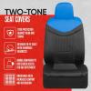 imageMotor Trend Premium LuxeSport Blue Car Seat Covers for Front Seats 2 Pack  Automotive Seat Protectors with Comfortable Mesh Back ampamp Faux Leather Headrest Interior Covers for Car Truck Van SUVBlue