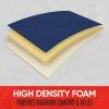 imageMotor Trend Seat Covers for Cars Trucks SUV Faux Leather 2Pack Blue Padded Car Seat Covers with Storage Pockets Premium Interior Car Seat CoverBlue
