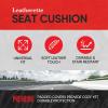 imageMotor Trend Seat Covers for Cars Trucks SUV Faux Leather 2Pack Blue Padded Car Seat Covers with Storage Pockets Premium Interior Car Seat CoverBlue