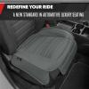 imageMotor Trend Seat Covers for Cars Trucks SUV Faux Leather 2Pack Blue Padded Car Seat Covers with Storage Pockets Premium Interior Car Seat CoverGray