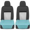 imageMotor Trend Seat Covers for Cars Trucks SUV Faux Leather 2Pack Blue Padded Car Seat Covers with Storage Pockets Premium Interior Car Seat CoverMint