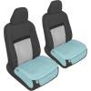 imageMotor Trend Seat Covers for Cars Trucks SUV Faux Leather 2Pack Blue Padded Car Seat Covers with Storage Pockets Premium Interior Car Seat CoverMint