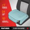 imageMotor Trend Seat Covers for Cars Trucks SUV Faux Leather 2Pack Blue Padded Car Seat Covers with Storage Pockets Premium Interior Car Seat CoverMint