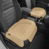 imageMotor Trend Seat Covers for Cars Trucks SUV Faux Leather 2Pack Blue Padded Car Seat Covers with Storage Pockets Premium Interior Car Seat CoverTan Beige