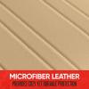 imageMotor Trend Seat Covers for Cars Trucks SUV Faux Leather 2Pack Blue Padded Car Seat Covers with Storage Pockets Premium Interior Car Seat CoverTan Beige