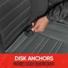 imageMotor Trend Seat Covers for Cars Trucks SUV Faux Leather Full Set Black Padded Car Seat Covers with Storage Pockets Premium Interior Car Seat CoverGray