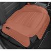 imageMotor Trend Seat Covers for Cars Trucks SUV Faux Leather 2Pack Blue Padded Car Seat Covers with Storage Pockets Premium Interior Car Seat CoverBrown