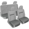 imageMotor Trend Seat Covers for Cars Trucks SUV Faux Leather Full Set Black Padded Car Seat Covers with Storage Pockets Premium Interior Car Seat CoverGray