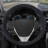 imageMotor Trend FlexGrip Red Steering Wheel Cover for Cars  Standard 15 inch Car Steering Wheel Cover Red and Black Steering Wheel Protector for Auto Truck Van SUVBlue Grip