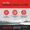 imageMotor Trend GripDrive Carbon Fiber Steering Wheel Cover NonSlip Sporty Racing Faux Leather Ergonomic Comfortable Handle Steering Wheel Cover for Cars Trucks Vans SUV  Fits Standard 15 Inch  BeigeBeige UltraSport