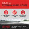 imageMotor Trend GripDrive Carbon Fiber Steering Wheel Cover NonSlip Sporty Racing Faux Leather Ergonomic Comfortable Handle Steering Wheel Cover for Cars Trucks Vans SUV  Fits Standard 15 Inch  BeigeBlack GripDrive