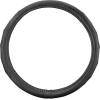 imageMotor Trend GripDrive Faux Black Leather Steering Wheel Cover for Car Truck Van SUV Small 14 inch Size Solid Black Stitched Car Steering Wheel Cover Vehicle ampamp Auto AccessoriesBlack  Black Accent Stitching