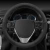 imageMotor Trend Perforated Microfiber Leather Steering Wheel Cover for Cars Trucks SUVs Vans Sporty Racing Improved Grip AntiFatigue Ergonomic Design Airbag Compatible  Fits Standard 15quot Inch  BlackALL BLACK