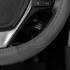 imageMotor Trend Perforated Microfiber Leather Steering Wheel Cover for Cars Trucks SUVs Vans Sporty Racing Improved Grip AntiFatigue Ergonomic Design Airbag Compatible  Fits Standard 15quot Inch  BlackALL GRAY