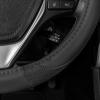 imageMotor Trend Perforated Microfiber Leather Steering Wheel Cover for Cars Trucks SUVs Vans Sporty Racing Improved Grip AntiFatigue Ergonomic Design Airbag Compatible  Fits Standard 15quot Inch  BlackALL BLACK