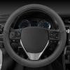 imageMotor Trend Perforated Microfiber Leather Steering Wheel Cover for Cars Trucks SUVs Vans Sporty Racing Improved Grip AntiFatigue Ergonomic Design Airbag Compatible  Fits Standard 15quot Inch  BlackALL GRAY