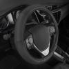 imageMotor Trend Perforated Microfiber Leather Steering Wheel Cover for Cars Trucks SUVs Vans Sporty Racing Improved Grip AntiFatigue Ergonomic Design Airbag Compatible  Fits Standard 15quot Inch  BlackALL BLACK