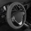 imageMotor Trend Perforated Microfiber Leather Steering Wheel Cover for Cars Trucks SUVs Vans Sporty Racing Improved Grip AntiFatigue Ergonomic Design Airbag Compatible  Fits Standard 15quot Inch  BlackALL GRAY