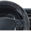 imageMotor Trend SportDrive Faux Leather Steering Wheel Cover Standard 15 inch Size TwoTone Black ampamp Light Gray Car Steering Wheel Cover for Truck Van SUV AutoGray Grip Plus